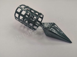 Кормушка Vikfish сербская пуля D30, 50 гр. леска, водоросли