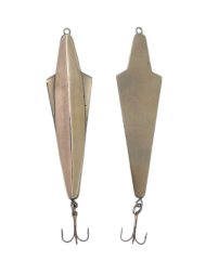 Блесна зимняя Бор Плюс двусторонняя 5 с подвес. тр. никель